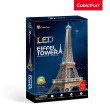 3D Пъзел с LED светлини EIFFEL TOWER, снимка 1