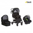 Бебешка количка HAUCK Rapid 4 Plus Trio set Caviar/Neon yellow, снимка 1