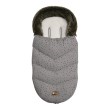 Чувалче за количка Luxury Fur Dots Grey, снимка 1