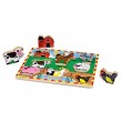 Дървен пъзел Ферма Melissa and Doug, снимка 1