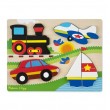 Дървен пъзел Превозни Средства Melissa and Doug, снимка 2