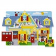 Дървен пъзел със звуци Къщата Melissa and Doug, снимка 4