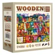 Дървен пъзел Wooden City, 1010 части - Treasure Hunt Bookshelf, снимка 2