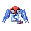 Игрален комплект Hasbro Marvel Spidey Web-Quarters, със светлини, звуци, кола и фигурка Spidey, снимка 7