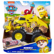 Игрален комплект Spin Master Paw Patrol Rescue Wheels фигурка и превозно средство - Rubble, снимка 1