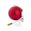 Коледна топка Baby Art Christmas Ball - червен мат (златна боя) BA-00036, снимка 2