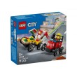 LEGO® City 60458 - Камион за пица срещу пожарна кола: Комплект състезателни коли, снимка 1