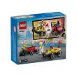 LEGO® City 60458 - Камион за пица срещу пожарна кола: Комплект състезателни коли, снимка 2