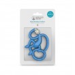 Matchstick Monkey Mini Monkey Teether чесалка с апликатор - Blue, снимка 4