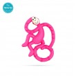 Matchstick Monkey Mini Monkey Teether чесалка с апликатор - Pink, снимка 1