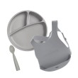 Minikoioi Feeding Set комплект за хранене - 100% силикон - 6 м+, Grey, снимка 2