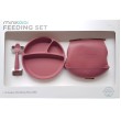 Minikoioi Feeding Set комплект за хранене - 100% силикон - 6 м+, Rose, снимка 1