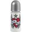 Rock Star Baby бебешка бутилка 230ml Heart &amp; Wings (със широк отвор), снимка 1