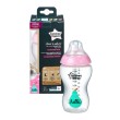 Шише за хранене Tommee Tippee Closer to Nature Easi Vent, 340 мл, круша, снимка 2