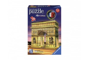 3D Пъзел Ravensburger 216 ел. - Триумфалната арка през нощта