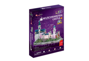 3D Пъзел с LED светлини NEUSCHWANSTEIN CASTLE