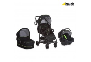 Бебешка количка HAUCK Rapid 4 Plus Trio set Caviar/Neon yellow