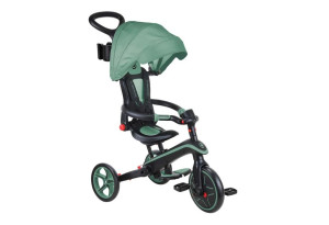 Детска триколка 4 в 1 GLOBBER EXPLORER TRIKE FOLDABLE, сгъваема, цвят маслина