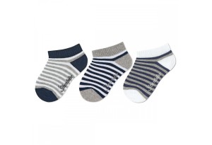 Детски чорапи, тип терлик, синьо райе, Sterntaler - 17/18 / 6-12 м.