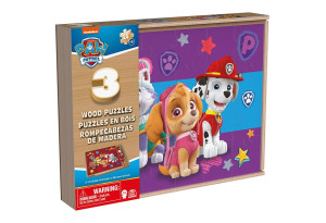 Детски дървени пъзели Spin Master Paw Patrol 3 броя х 24 ч.