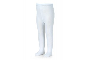 Детски фигурален памучен чорапогащник, бял, Sterntaler-Copy - 98/104 см. / 3-4 г.