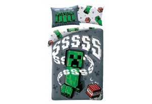 Детски спален комплект Minecraft 324 Creeper Sss