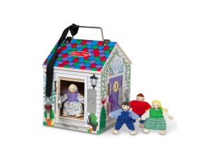 Дървена къща Melissa and Doug с 4 врати