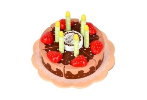 Дървена торта Happy Birthday Шоколад