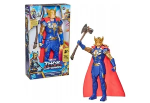 Фигура Hasbro Marvel Avengers Stormbreaker Strike Thor, със звуци, 30 см.