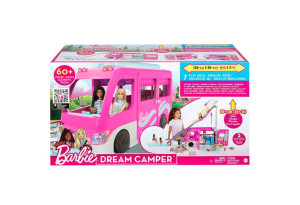 Игрален комплект Mattel Barbie Dream Camper Кемпер с басейн и 60+ аксесоара