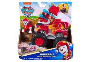 Игрален комплект Spin Master Paw Patrol Rescue Wheels фигурка и превозно средство - Marshall