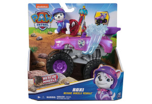 Игрален комплект Spin Master Paw Patrol Rescue Wheels фигурка и превозно средство - Roxi