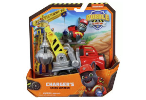 Игрален комплект Spin Master Paw Patrol Rubble &amp; Crew фигурка и превозно средство - Charger