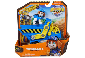 Игрален комплект Spin Master Paw Patrol Rubble &amp; Crew фигурка и превозно средство - Wheeler