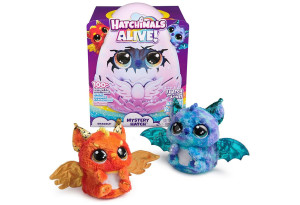 Интерактивна играчка изненада в яйце Spin Master Hatchimals Alive Mystery Hatch Draggle, със светлин