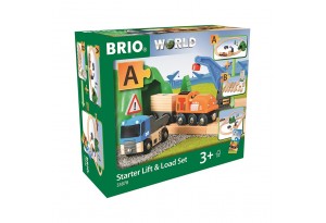 Brio - Комплект влакче с релси Starter Lift and Load Set
