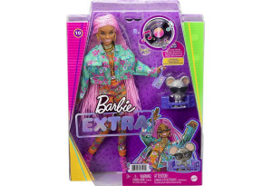 Кукла Mattel Barbie Extra 10 с розови плитки и домашен любимец