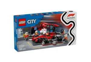 LEGO® City 60443 - Питстоп и механици от F1® с кола Ferrari