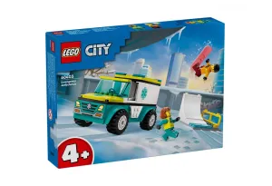 LEGO City Great Vehicles 60403 - Линейка за спешна помощ и сноубордист