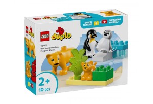 LEGO® DUPLO 10442 - Семействата на дивите животни: Пингвини и лъвове