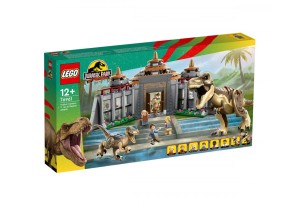 LEGO Jurassic World 76961 - Център за посетители: Нападение на тиранозавър рекс и раптор
