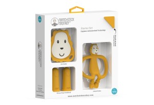 Matchstick Monkey Teething Starter Set комплект силиконови чесалки с антимикробна технология - Ludo 