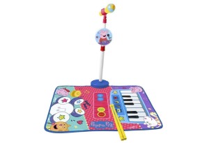 Mузикално килимче за игра Claudio Reig Peppa Pig 3 в 1 с микрофон и клавиши