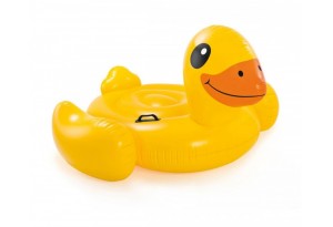 Надуваем остров Пате INTEX Yellow Duck Ride-on