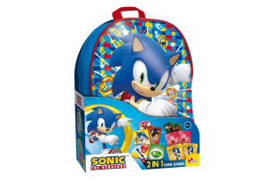 Настолна игра Lisciani Sonic 2 в 1 Игри с карти в раница