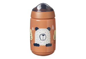 Неразливаща се чаша с твърд накрайник SUPERSTAR Tommee Tippee, 390 мл, 12м+, оранж