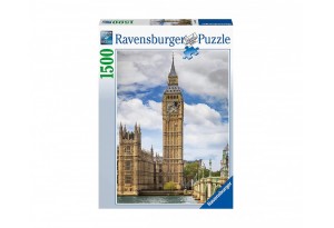 Пъзел Ravensburger 1500 ел. - Смешна котка в Биг Бен