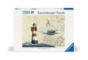 Пъзел Ravensburger 2000 ел. - Романтичен фар