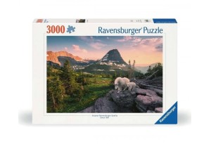 Пъзел Ravensburger 3000 ел. - Алпийска коза с бебе