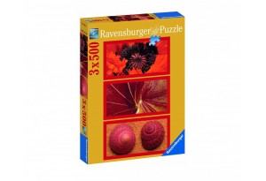 Пъзел Ravensburger 3х500 ел. - Картини в червено